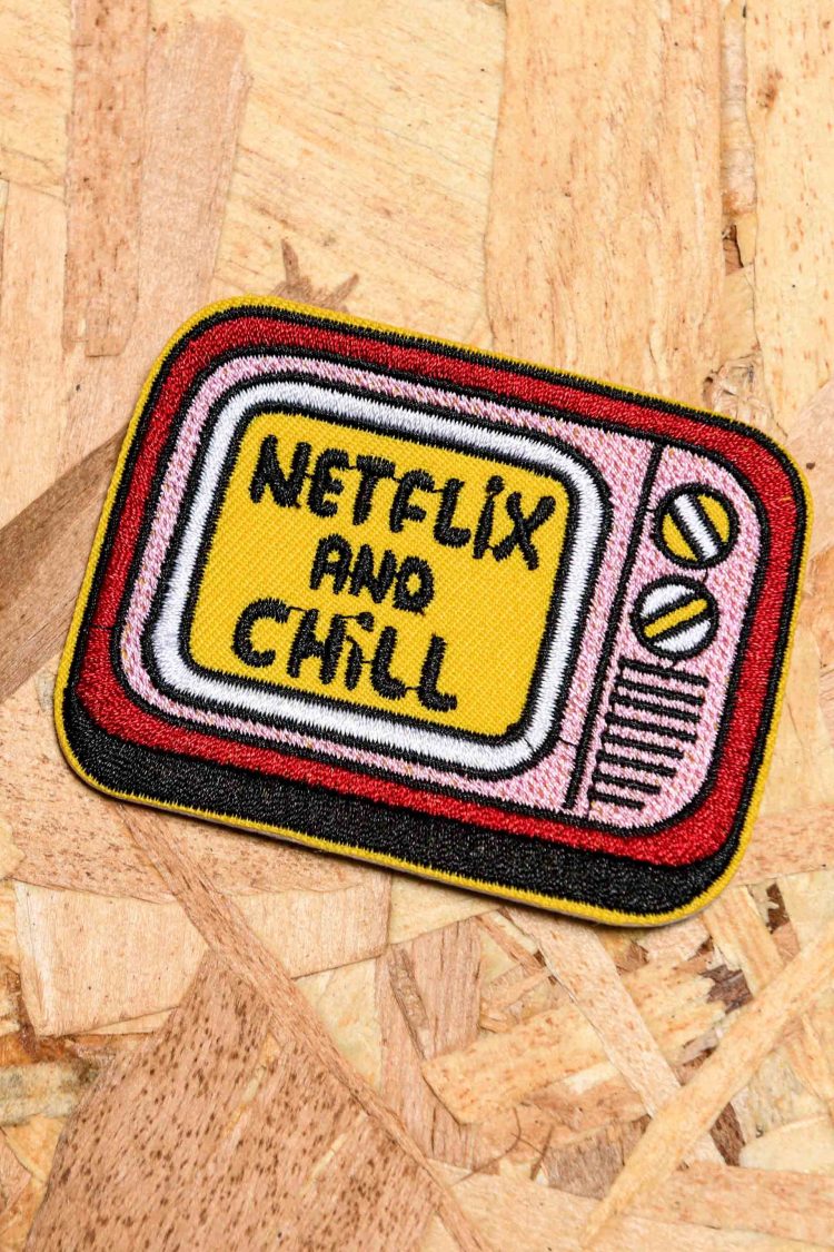 "Chill" iron on patch