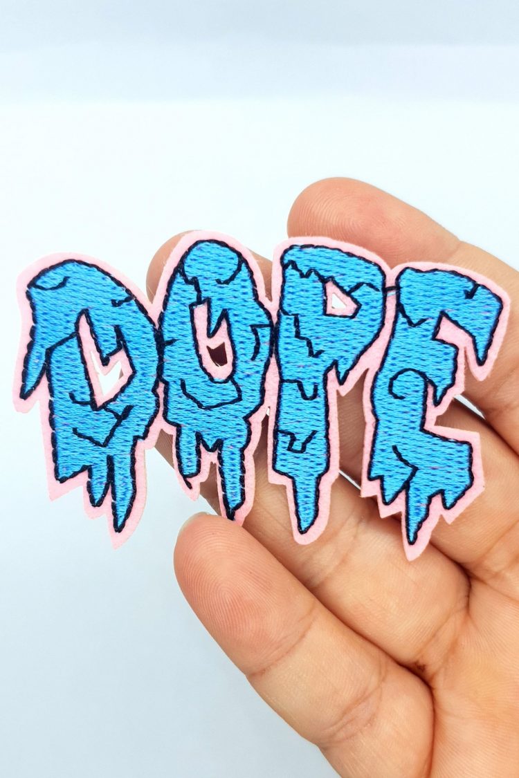 "Dope" iron on patch