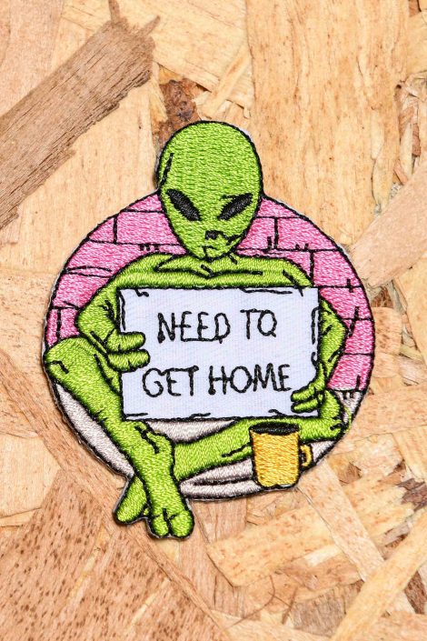 "Get home" iron on patch
