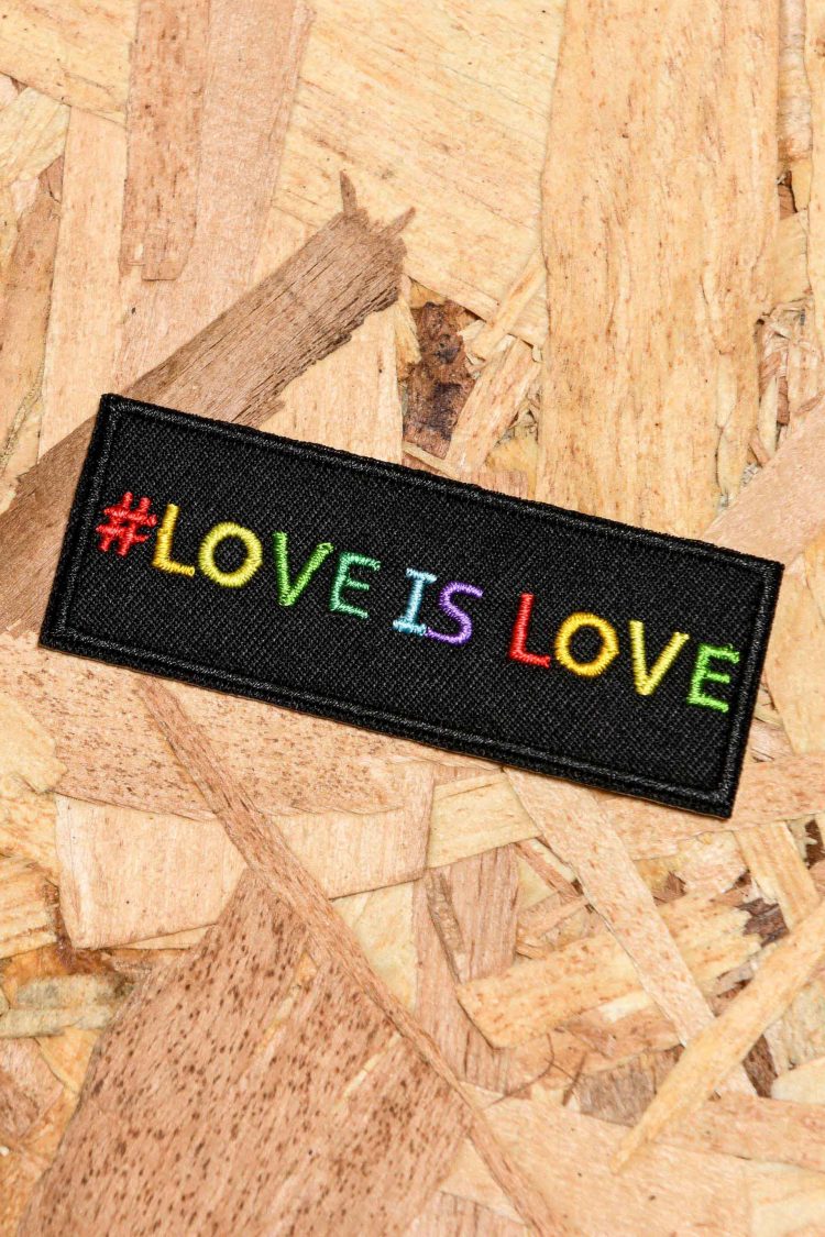 "Love is love" iron on patch