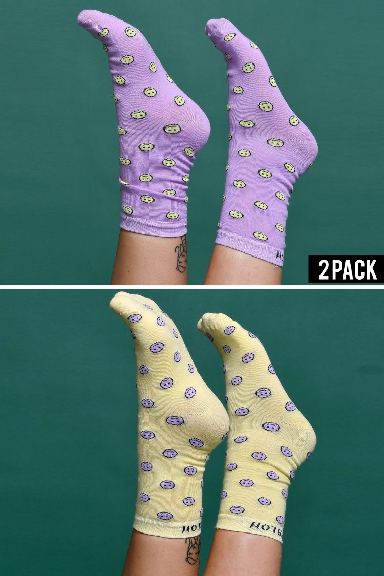 Blackblom unisex κάλτσες "smiley" 2 pack