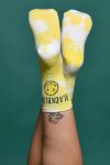 Blackblom unisex tie dye κάλτσες σε κίτρινο