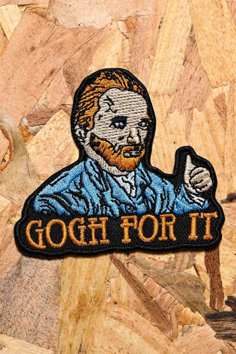 "Gogh for it" iron on patch