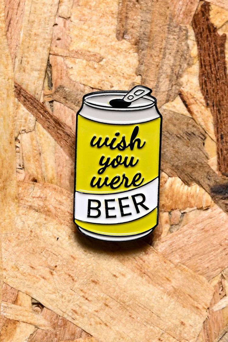 Καρφίτσα “Wish You Were Beer”