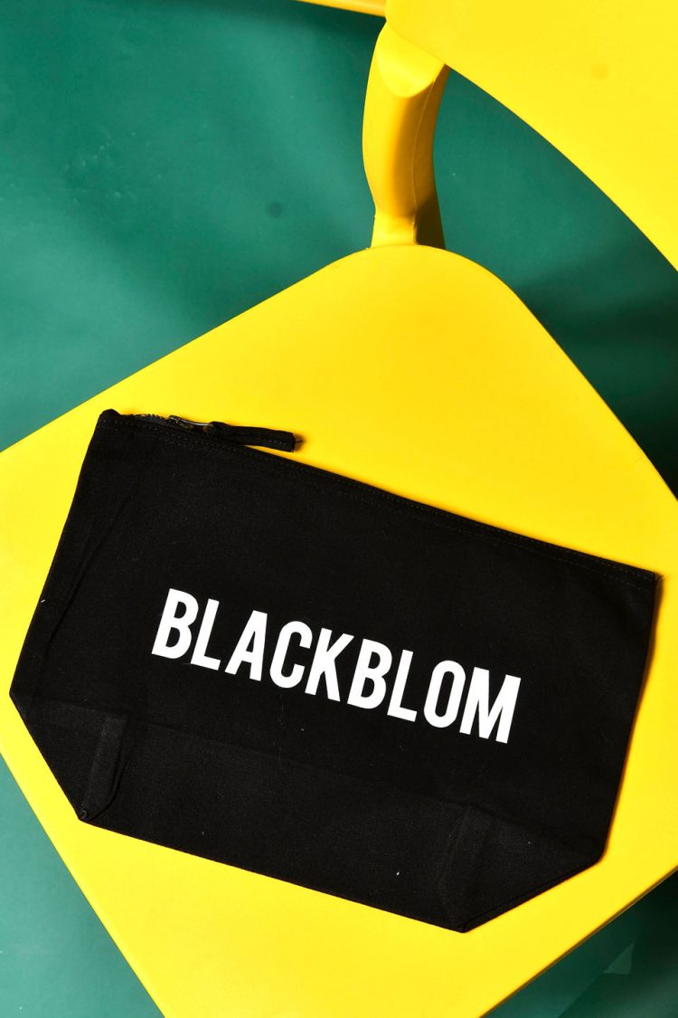 Blackblom μεγάλη τσάντα μαύρη με φερμουάρ