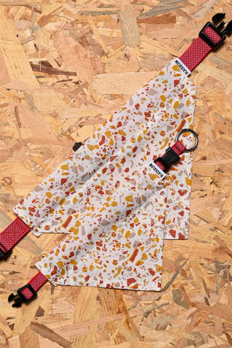 Blackblom μπαντάνα σκύλου πορτοκαλί "mosaic"
