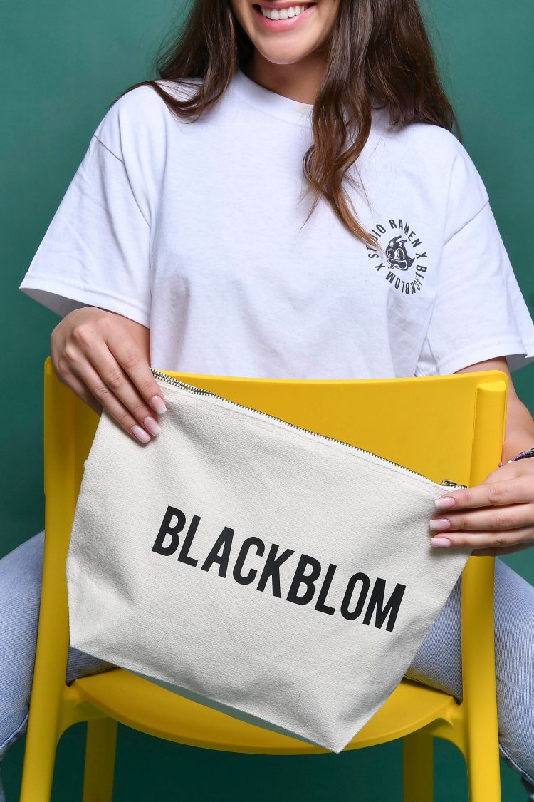 Blackblom μεγάλη τσάντα μπεζ με φερμουάρ