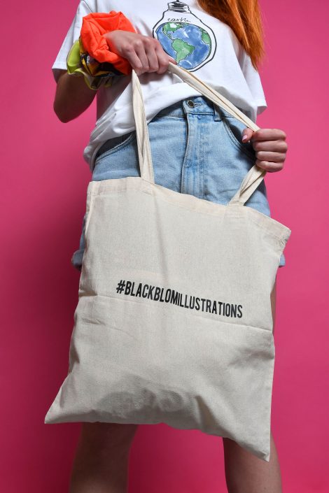 Υφασμάτινη ανακυκλώσιμη τσάντα Blackblom