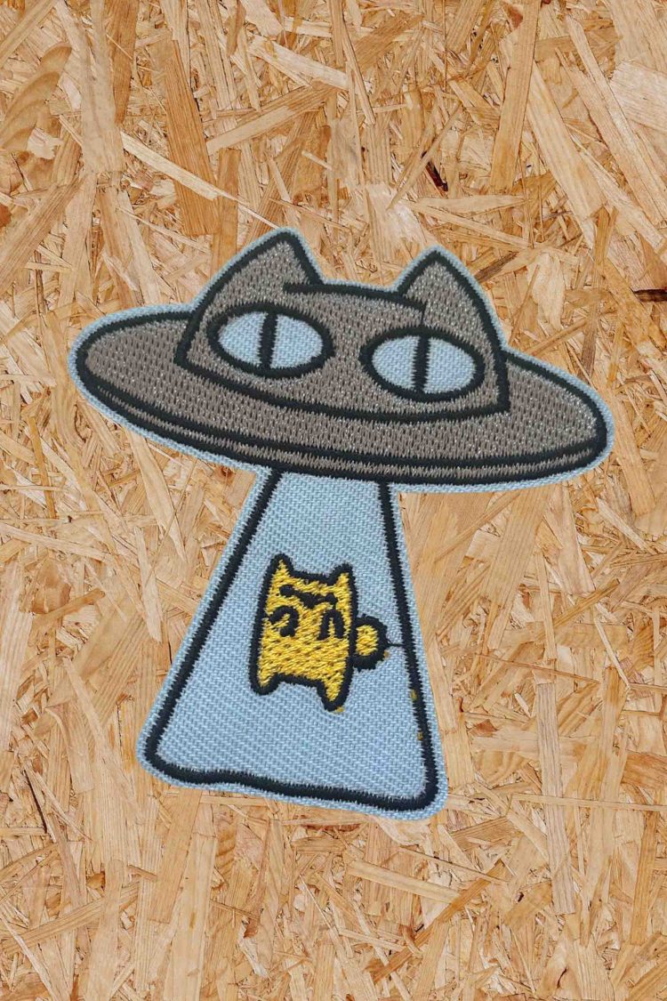 "Catspace" Iron On Patch