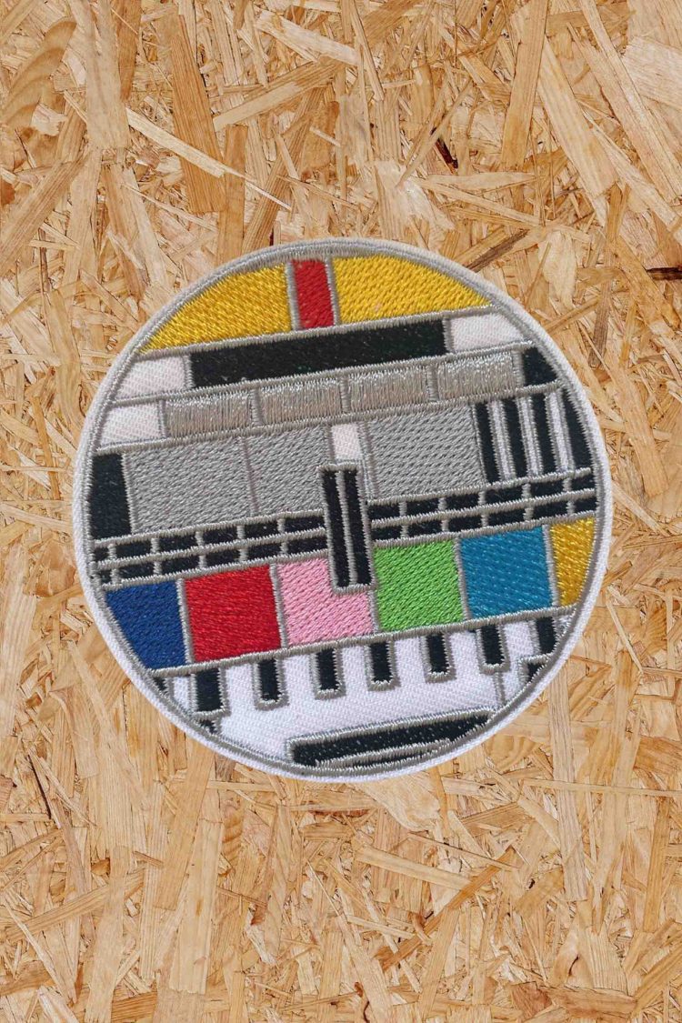 "TV" Iron On Patch