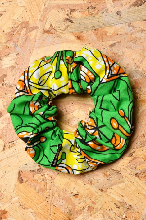 Blackblom Χειροποίητο “Africa” Scrunchie Πράσινο