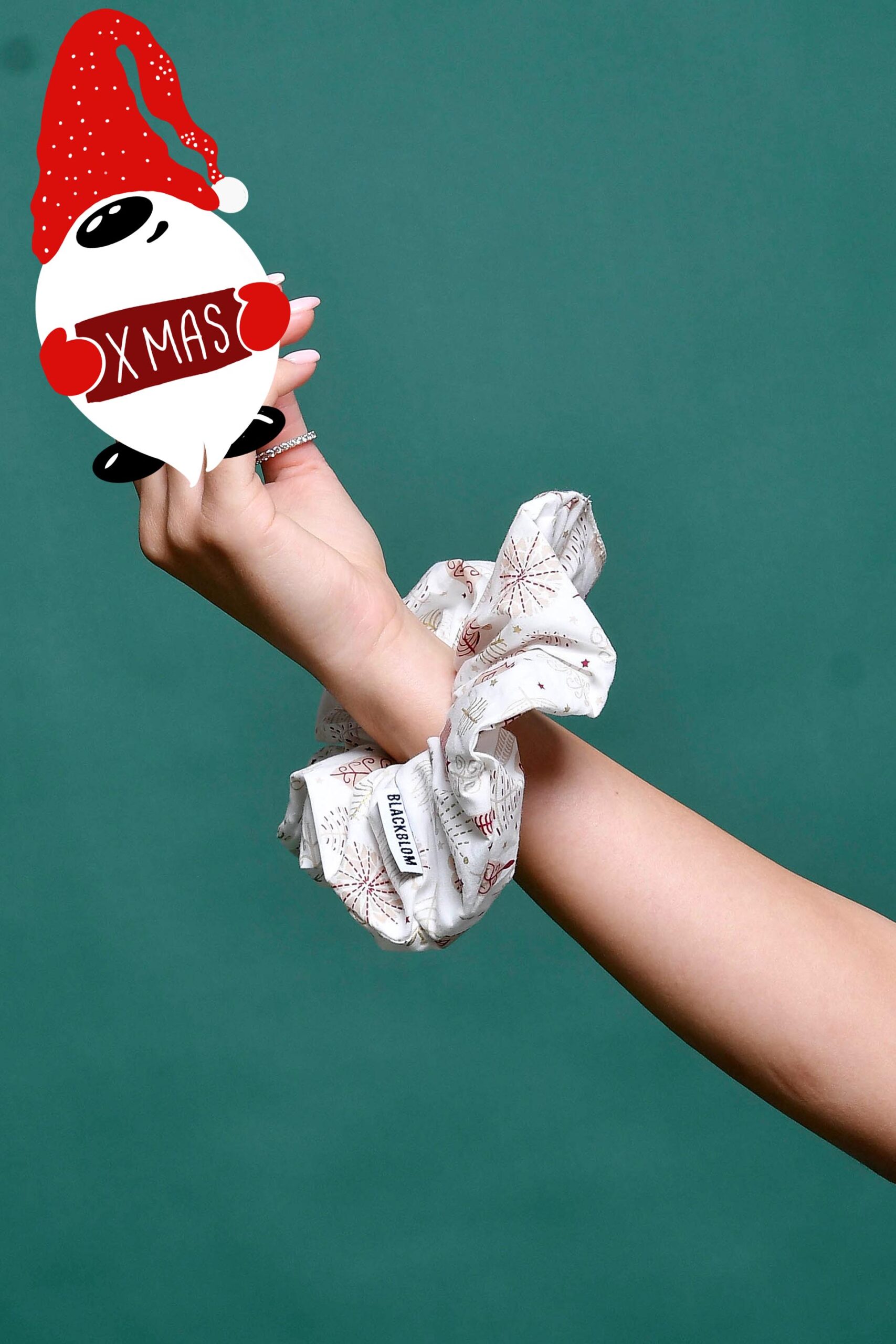 Blackblom Χειροποίητο “Christmas Stars” Scrunchie