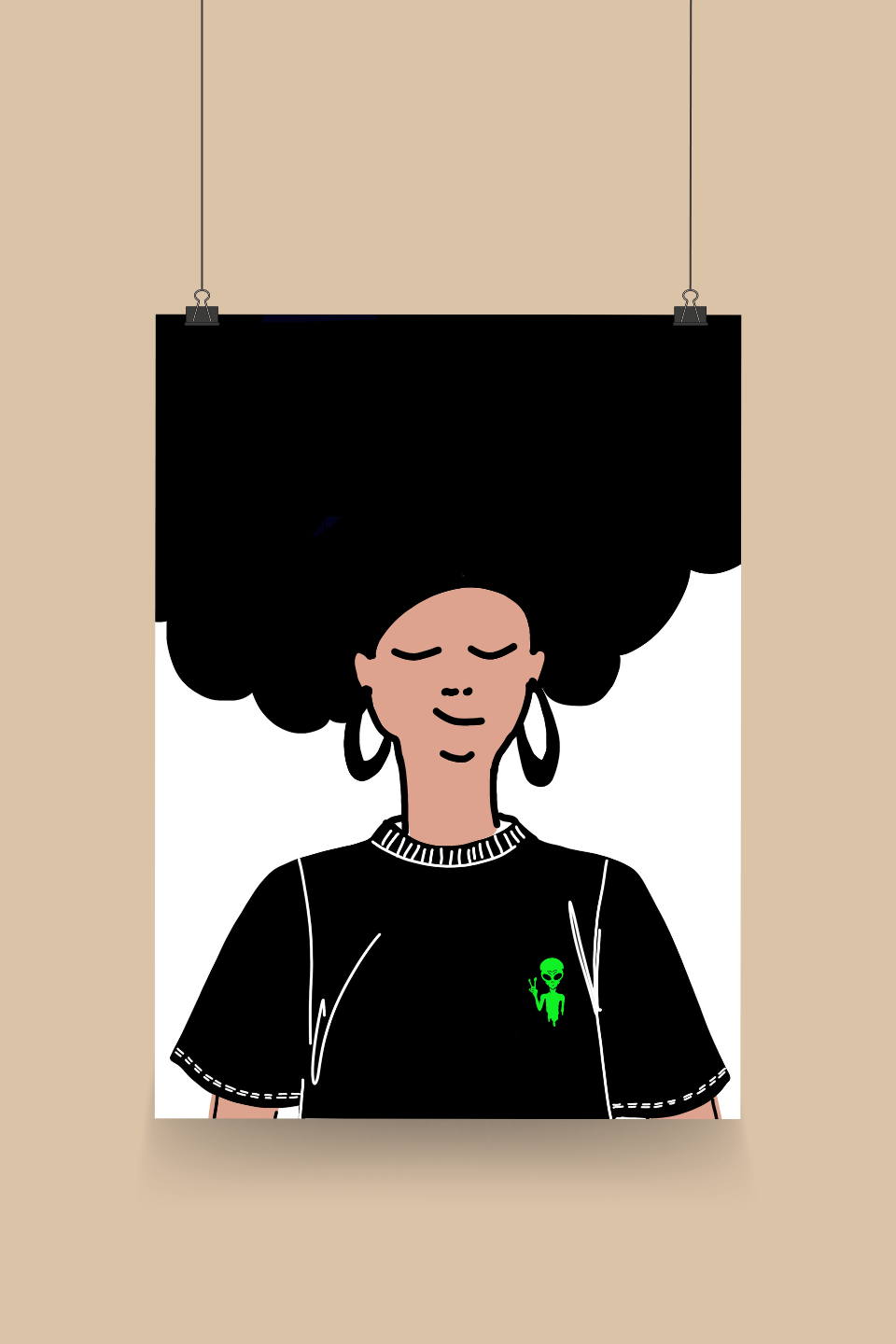 Blackblom Afro Poster