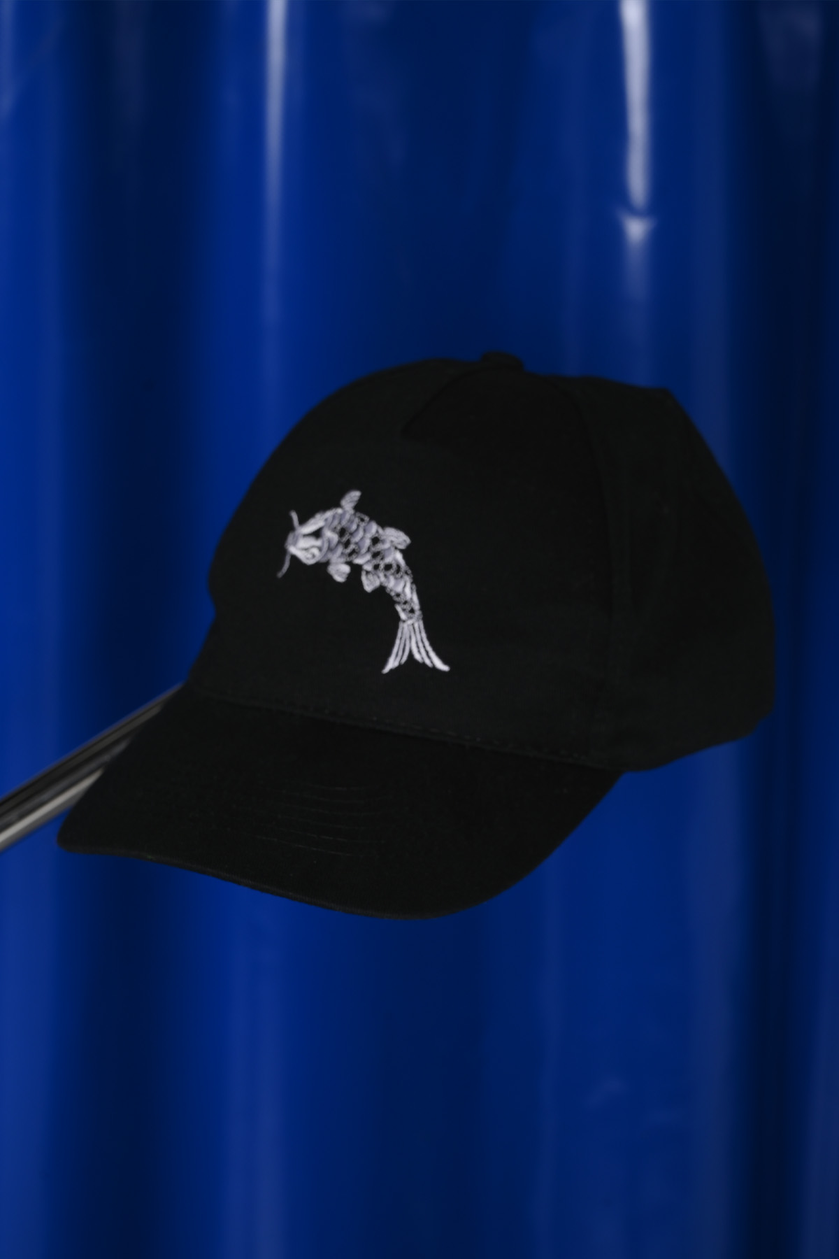 Καπέλο με κέντημα μαύρο